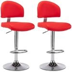 vidaXL Barhocker 2 Stk Rot Kunstleder 249660