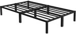 ML-Design Metallbett 120x200 cm Stahlrahmen mit Lattenrost Schwarz Bettgestell