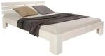 Homestyle4u Holzbett 180 x 200 cm mit Lattenrost in Wei&szlig; 1836