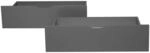 Homestyle4u Bettkasten 2er Set in Grau 82x22 53 cm 2197