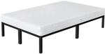 ML-Design Metallbett 120x200 cm Schwarz mit Matratze H 16 cm