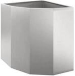 vidaXL Eckpflanzer Silber 45 x 45 x 50 cm Edelstahl 883672