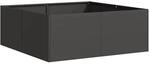vidaXL Pflanzk&uuml;bel Schwarz 80x80x30 cm Stahl 860801