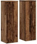vidaXL Pflanzenst&auml;nder 2 Stk Altholz-Optik 25x25x80 cm Holzwerkstoff 852949