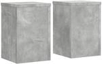 vidaXL Pflanzenst&auml;nder 2 Stk Betongrau 20x20x30 cm Holzwerkstoff 852900