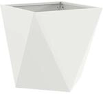 vidaXL Pflanzk&uuml;bel Wei&szlig; 40 x 40 x 40 cm Stahl 883824