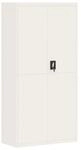 vidaXL Aktenschrank Wei&szlig; 90x40x180 cm Stahl