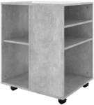 vidaXL Rollschrank Betongrau 60x53x72 cm Holzwerkstoff