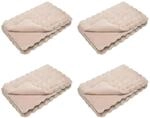 vidaXL Kunstfell Kaninchenfell Decke 4 Stk Beige 150 x 220 cm 42021790