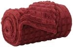 vidaXL &Uuml;berwurfdecke Bordeauxrot 270 x 240 cm Fleece 42016940
