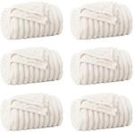 vidaXL Wohndecken 6 St&uuml;ck Creme 270 x 240 cm Fleece 42016900