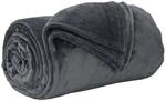 vidaXL Wohndecken 6 St&uuml;ck Dunkelgrau 220 x 240 cm Fleece 42016799