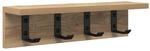 vidaXL Wandmontierter Nachttisch Artisan-Eiche 40 x 10,5 x 10,5 cm 874354
