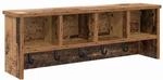 vidaXL Wandmontierter Kleiderst&auml;nder mit Regal Altholz 75 x 16 x 26 cm 874321
