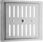 SOTECH L&uuml;ftungsgitter 260 x 240 mm mit Ovaler Lochung und Schiebeverschluss
