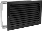 H&auml;usler Warmluftgitter WG 3523 S L&uuml;ftungsgitter Schwarz 350 x 230mm Abluftgitter