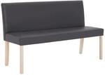 vidaXL Sitzbank 139,5 cm Grau Kunstleder