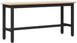 vidaXL Esstischbank Natur 100 x 32,5 x 49 cm Massives Kiefernholz 873786