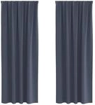 vidaXL Verdunkelungs-Vorh&auml;nge mit Ringen Anthrazit Polyester 4107451