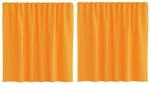vidaXL Voile Vorh&auml;nge mit Stangentaschen 2 Stk Orange 4102191