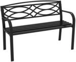 Costway Gartenbank Metall 2 Sitzer mit R&uuml;ckenlehne 116 x 49 x 83 cm