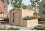 Weka Holz-Gartenhaus Killarney Satteldach Natur Unbehandelt 334 cm x 263 cm