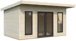 Palmako Holz-Gartenhaus Aurelia Pultdach Tauchgrundiert 446 cm x 300 cm 12,7 m&sup2;
