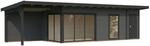 Palmako Holz-Gartenhaus Andrea Slide Plus Pultdach Lackiert 1060 cm x 300 cm