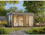Palmako Holz-Gartenhaus Serena Slide Pultdach Lackiert 420 cm x 320 cm 12,6 m&sup2;