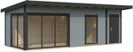 Palmako Holz-Gartenhaus Andrea Slide Pultdach Lackiert 735 cm x 300 cm 21,1 m&sup2;
