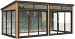 Palmako Holz-Gartenhaus Saga Slide Plus Pultdach Tauchgrundiert