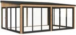 Palmako Holz-Gartenhaus Lumi Slide Plus Pultdach Tauchgrundiert