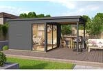 Lasita Holz-Gartenhaus Domeo 2 Flachdach Lasiert 504.4 cm x 300 cm 5,82 m&sup2;