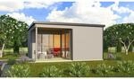 Lasita Holz-Gartenhaus Domeo 6 Loggia Flachdach Lasiert 500 cm x 500 cm 5,9 m&sup2;
