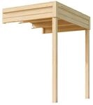 Weka Anbau 1 f&uuml;r Weka Gartenhaus Batu 1 Natur 150 cm x 200 cm