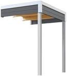 Weka Anbau 1 f&uuml;r Weka Gartenhaus Batu 1 Dark Grey 150 cm x 200 cm