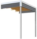 Weka Anbau 1 f&uuml;r Weka Gartenhaus Batu 2 Dark Grey 150 cm x 250 cm