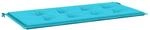 vidaXL Bankpolster Uni T&uuml;rkis 120 x 50 x 3 cm Oxford-Stoff 361141
