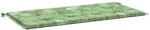 vidaXL Gartenbank-Auflage Blattmuster 120x50x4 cm Oxford-Gewebe 361139