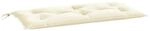 vidaXL Gartenbank-Auflage Creme 100x50x7 cm Oxford-Gewebe 361566
