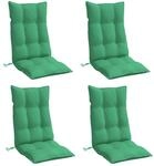 vidaXL Hochlehner-Auflagen 4 Stk Gr&uuml;n Oxford-Gewebe 377618