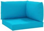 vidaXL Palettenkissen 3-Tlg Hellblau Oxford-Gewebe 361777