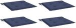 vidaXL Palettenkissen 4 Stk Marineblau 40x40x4 cm Oxford-Gewebe 378359