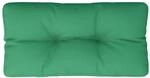 vidaXL Palettenkissen Gr&uuml;n 80x40x12 cm Stoff 360606