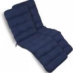 Beautissu Flair DC Deckchairauflage 200x50x8cm Dunkelblau 2tlg