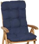 Beautissu Flair HL Hochlehner 120x50x8cm Dunkelblau 2tlg