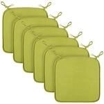 Bestlivings Stuhlkissen Canvas Gr&uuml;n 38 x 38 x 2 cm 6er Pack