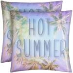 Bestlivings Outdoor Kissen mit Strandmotiv Hot Summer 2 St&uuml;ck 2er Pack