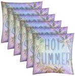 Bestlivings Outdoor Kissen mit Strandmotiv Hot Summer 6 St&uuml;ck 6er Pack