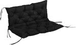 Outsunny Sitzkissen f&uuml;r Drau&szlig;en Polyester Schaumstoff Schwarz 98L x 100B x 8T cm